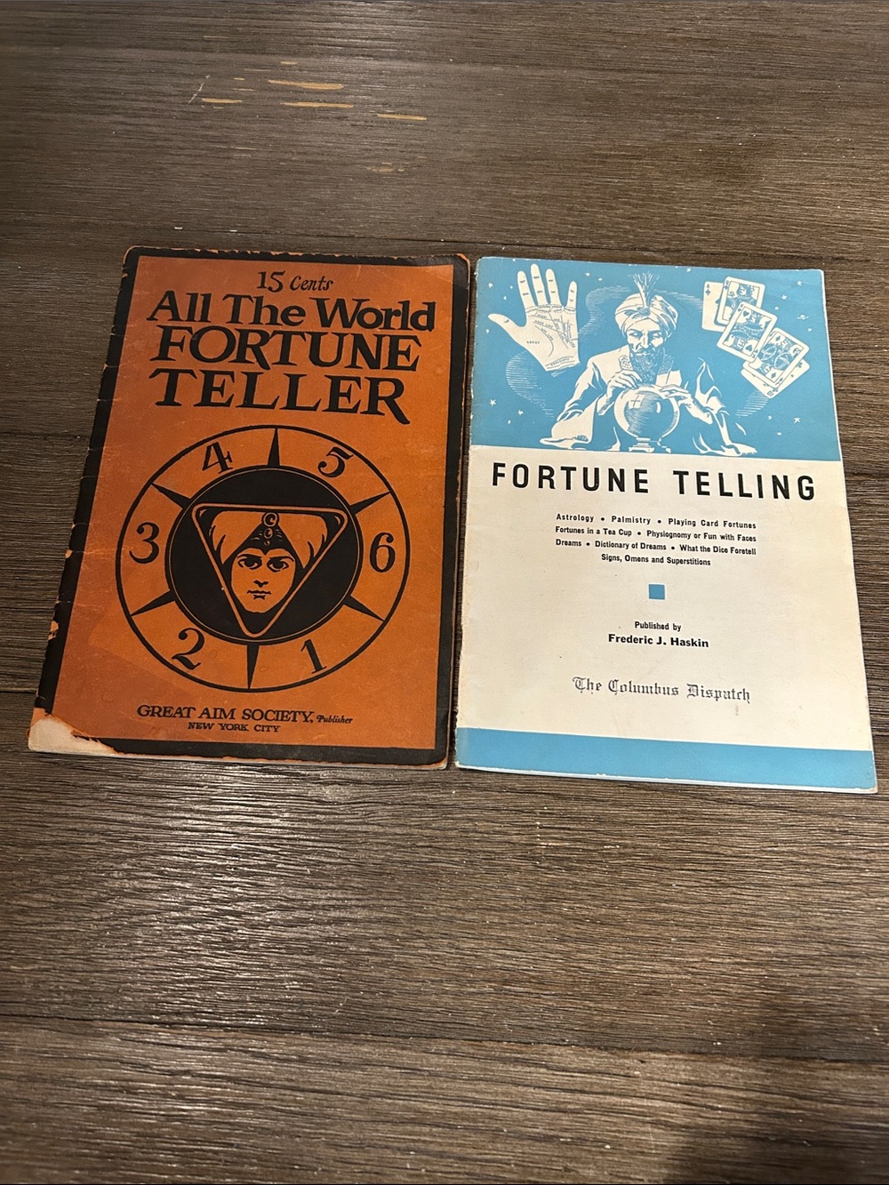 Antique vintage occult fortune telling 1926 all the world fortune teller book
